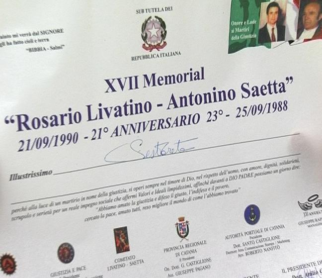 Premio Livatino a Sestarete