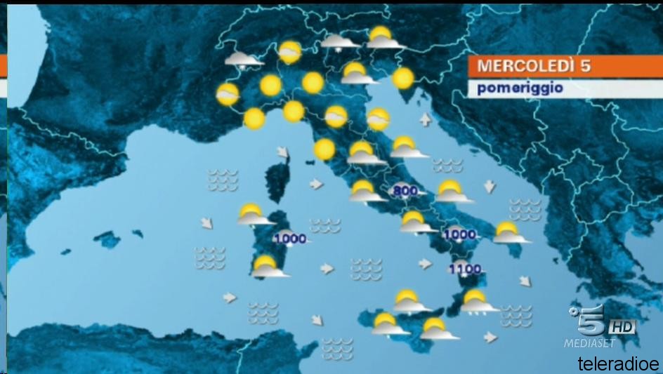 Acceso mux La 3, contiene Canale 5 HD e Rete 4 HD, uhf 37 sfn