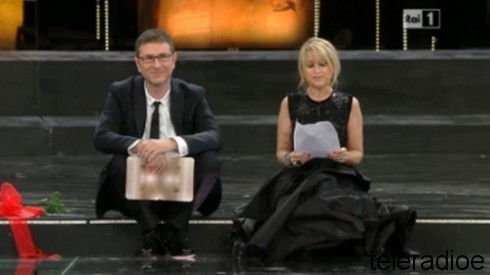 Sanremo 63: Seconda serata, duetti Littizzetto-Bruni, Video Canzoni
