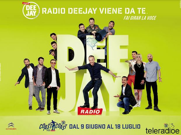 Radio Deejay Coast To Coast a Catania l’11 Luglio
