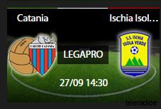 Catania-Ischia Diretta Streaming Gratis su Sport Tube