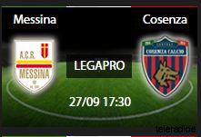 Messina-Cosenza e Akragas-Catanzaro Diretta su Sport Tube