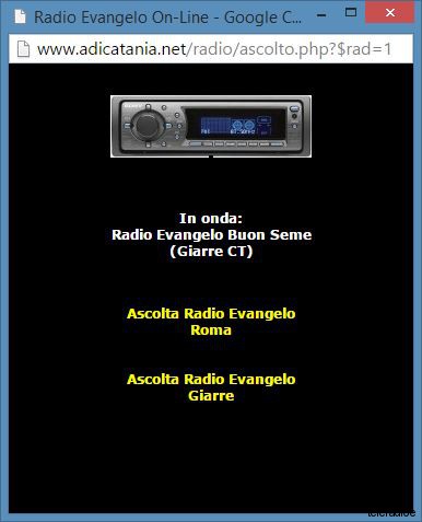 Problemi al Trasmettitore: Radio Evangelo Catania Muta