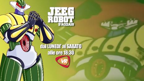 Jeeg Robot d’Acciaio da Lunedì al Sabato Ore 18.30 su Videoregione