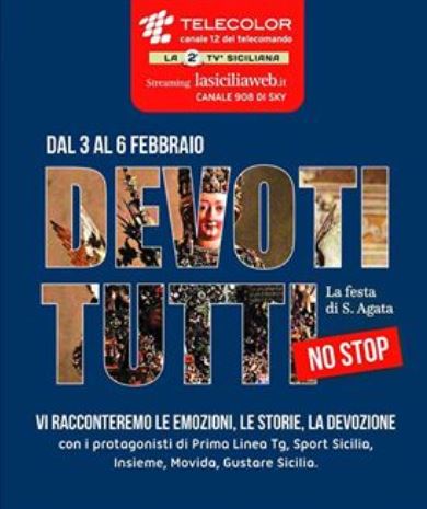Diretta non stop Festa di Sant’Agata 2017 su Telecolor