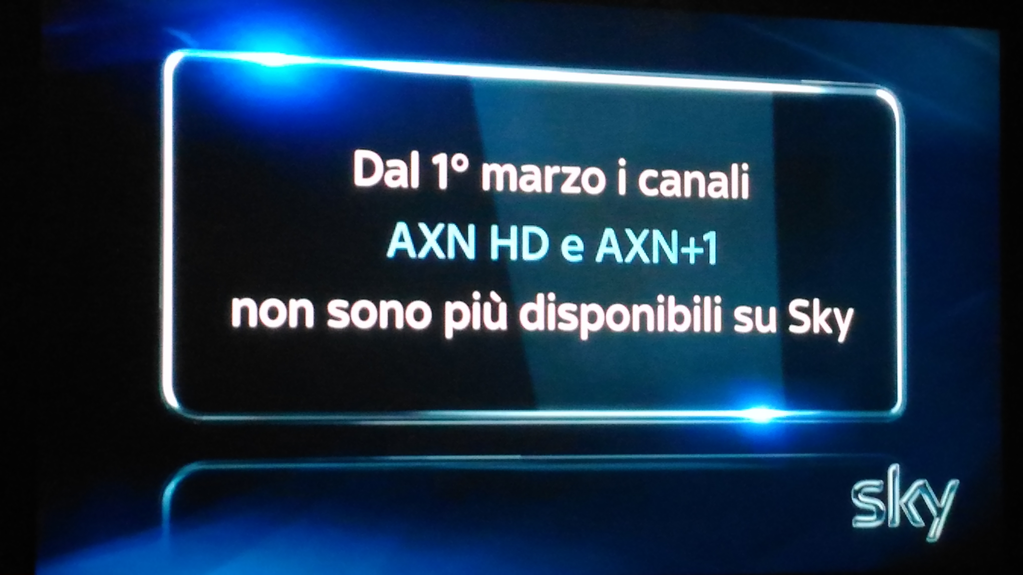 Monitor Sky marzo 2017: rimossi Axn, Axn sci-fi e La 3