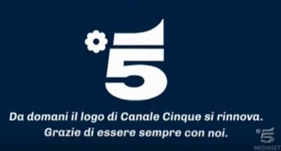 Canale 5 cambio logo lunedì 16 aprile
