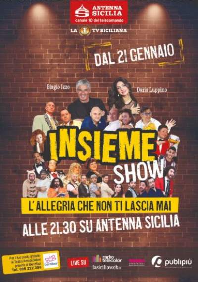 Insieme show 2019 dal 21 gennaio torna su Antenna Sicilia