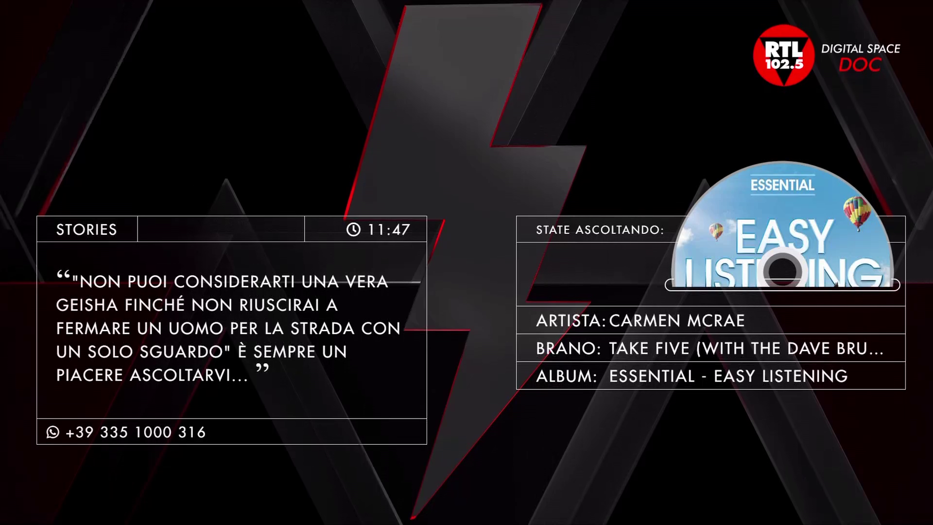 Attivata via satellite la radiovisione di RTL 102.5 Doc