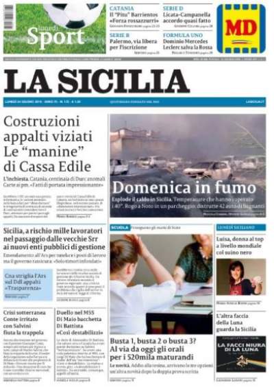 La Sicilia diventa tabloid e aumenta il prezzo