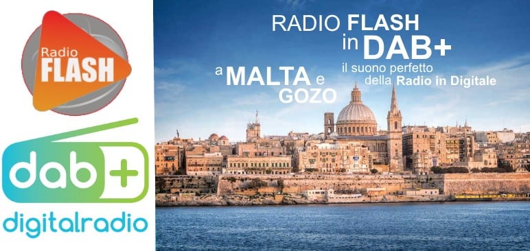 Radio Flash sbarca a Malta, sul DAB+