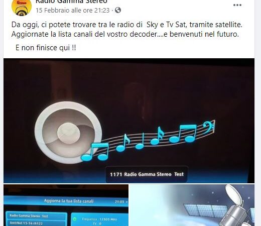 Radio Gamma Stereo la radio dei Castelli Romani arriva via SAT