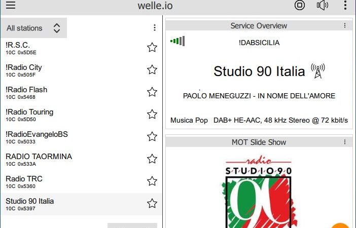Piano nazionale provvisorio delle frequenze DAB, regione Sicilia