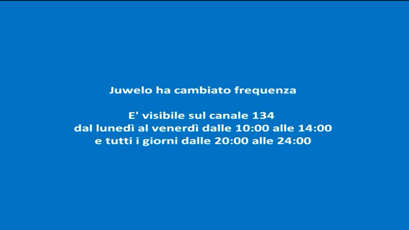 Juwelo ha cambiato frequenza