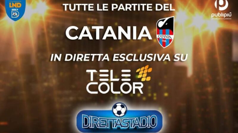 Tutte le gare in diretta video del Catania SSD su Telecolor