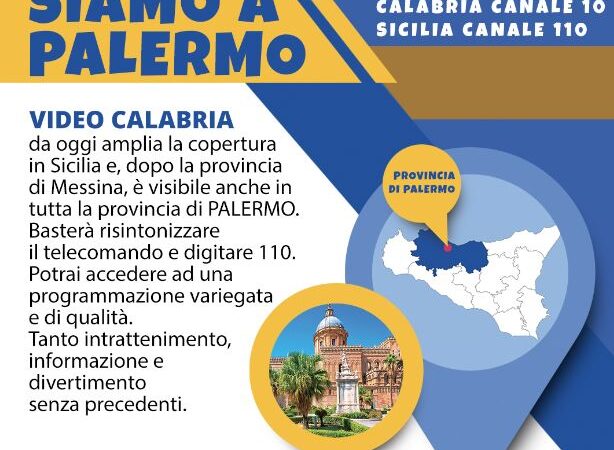 Videocalabria arriva a Palermo, lcn 110
