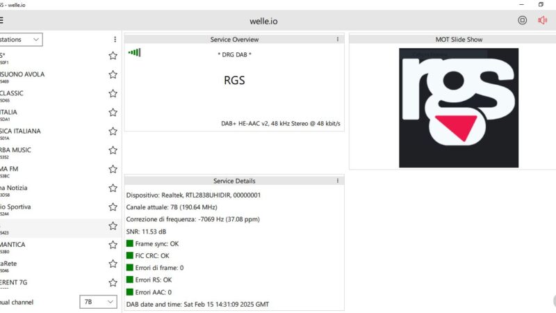 Attivazione Mux DRG DAB a Valverde