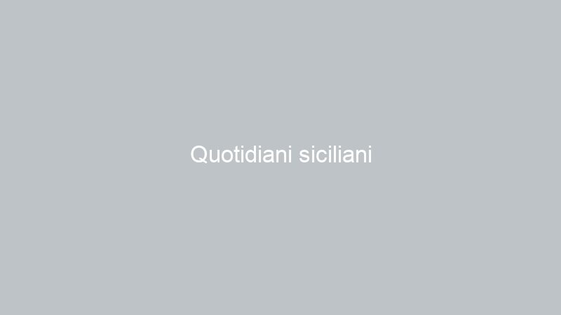 Quotidiani siciliani