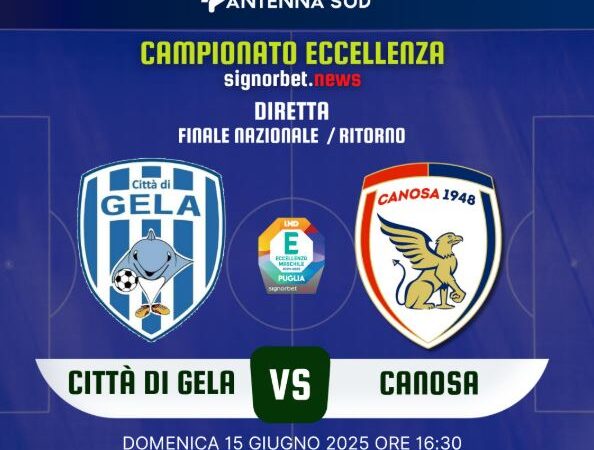 Città di Gela-Canosa Diretta Streaming Antenna Sud
